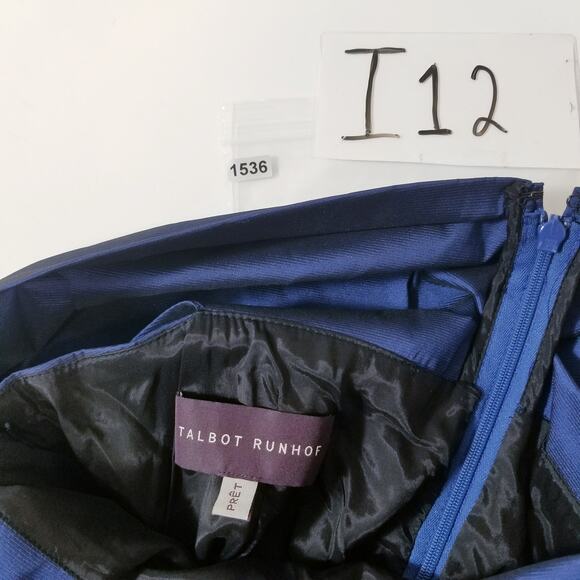 Talbot Runhof Silk Blend Off Shoulder Lace Ruched Cocktail Dress - Picture 13 of 13